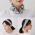 thumbnail image 4 of Neck Scarf Lightweight Soft Fake Pearl Pendant Circle Scarf Head Wrap Scarf, 4 of 10