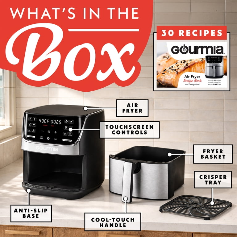 キッチン家電 Gourmia 7-Quart Digital Air Fryer Amazon.com: 7-QT Fry 'N Fold Digital Air Fryer - Compact, Foldable