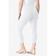 thumbnail image 2 of Roaman's Women's Plus Size Side-Pocket Essential Capri Legging, 2 of 6