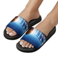 thumbnail image 5 of GZHJMY Stylish Slides for Women Men, Full Night Football Arena in Lights Soft Flexible Slip-on Sandals Slippers, 5 of 7