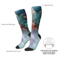 thumbnail image 6 of Cauagu Colorful Abstract Waves Print Women's Men's Ankle Socks 1-pack Casual Athletic Socks for Unisex Adult Moisture-Wicking Socks for Daily Wear/Running/Sport, 6 of 8