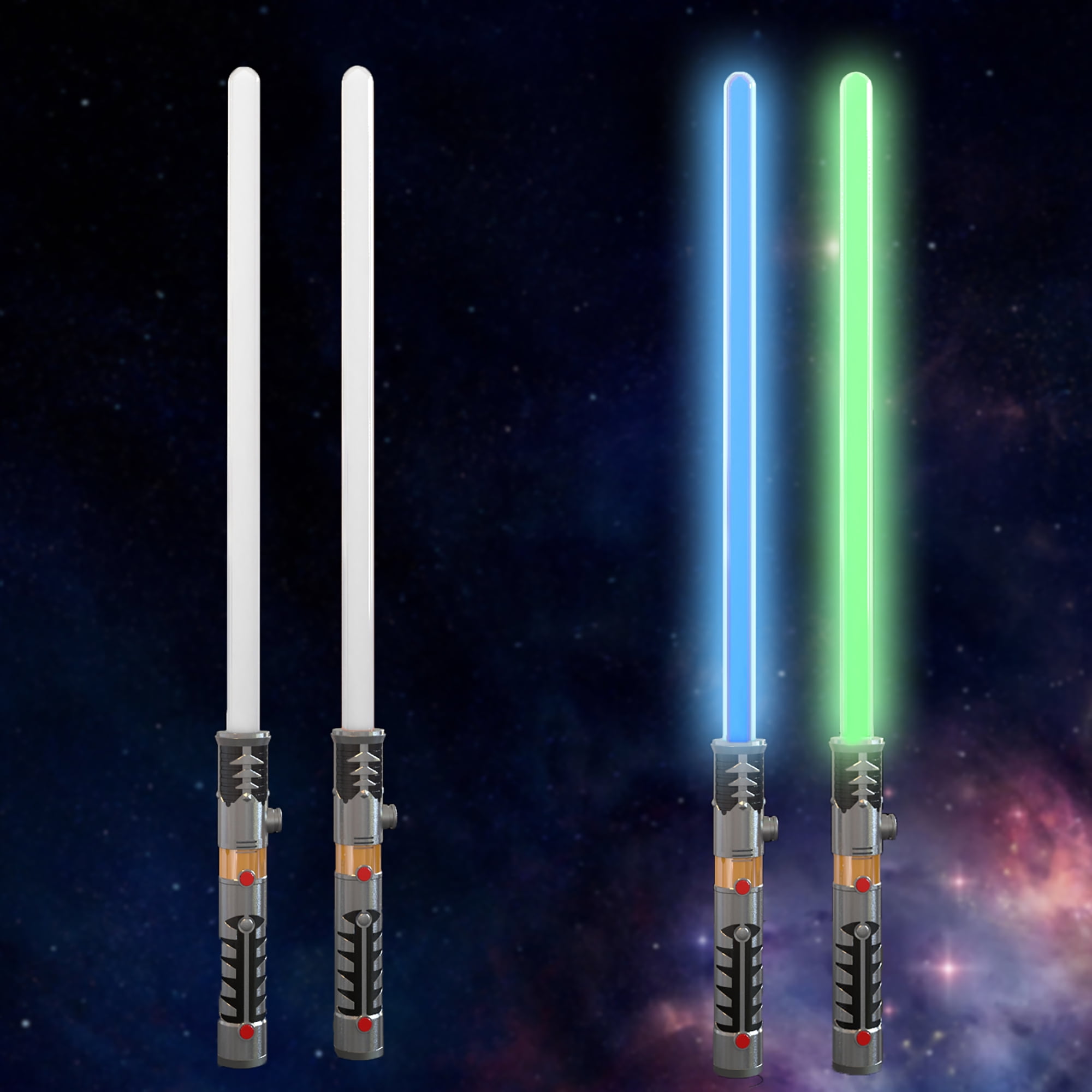 FUN LITTLE ToyS 2 LED Light Saber Connectable Toy Laser Swords, Light