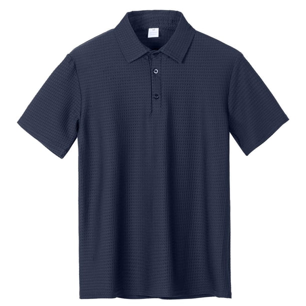 pstuiky camiseta de hombre, Blusa deportiva informal de manga corta con cuello vuelto para hombre ropa de hombre m