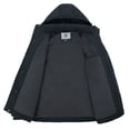 thumbnail image 5 of WenVen Men's Winter Coat Puffer Jacket Thicken Hooded Waterproof Coat Blue L, 5 of 12