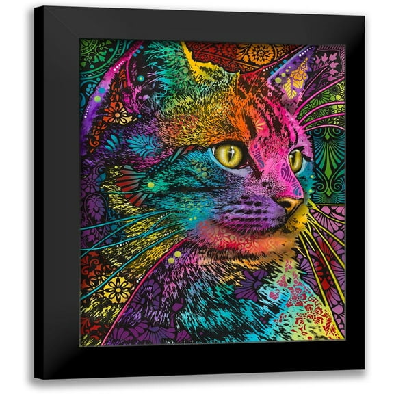 Dean Russo Collection 12x14 Black Modern Framed Museum Art Print Titled - Felis