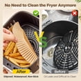 thumbnail image 4 of 200 Pcs Air Fryer Paper Liners,  Air Fryer Liner Disposable for Oven, Pans & Baking, Round, Parchment Paper, 4 of 7