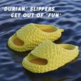 thumbnail image 4 of Durian Slides Sandalias de verano para mujer sandalias para mujer zapatos de ducha para interior y exterior pantuflas antideslizantes pantuflas para el hogar para mujer LingWen 9024715113832, 4 of 5