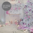 thumbnail image 6 of Christmas Fabric Shower Curtains for Bathroom, Christmas Tree with Pink Balls Xmas Gifts Fireplace Shower Curtain Set with 12 Hooks, Winter Holiday Decorative Gray Bathroom Curtains, 72x72 Inch, 6 of 7