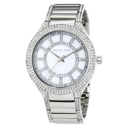 Pearl Tone Dial - Kerry, Silver Tone Bracelet, Round Mother Of Pearl Dial, Women's Watch MK3311