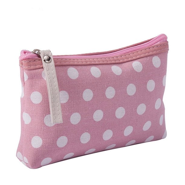 Bolsa de maquillaje de lona impermeable para mujer, estuche portátil de gran capacidad con forma de flor para niñas, bolsa de almacenamiento para artículos de tocador