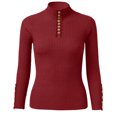 thumbnail image 4 of Thermal Shirt for Women Long Sleeve turtleneck T Shirt Undershirt Fitted Tops for Women Fall Fashion Must Haves Womens Casual Tops, 4 of 5