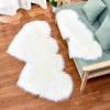 PEONAVET Rug Wool Imitation Sheepskin Rugs Faux Non Slip Bedroom Shaggy Carpet Mats Carpet - Summer