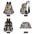 thumbnail image 4 of FORMRS Mini Backpack Purse for Women Travel Daypack Casual Shoulder Bag, Purple Flowers, 4 of 7