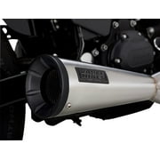 Vance & Hines 2-into-1 Upsweep Brushed Stainless Exhaust System (27325)