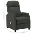 thumbnail image 4 of vidaXL Electric Massage Chair Anthracite Faux Leather, 4 of 5