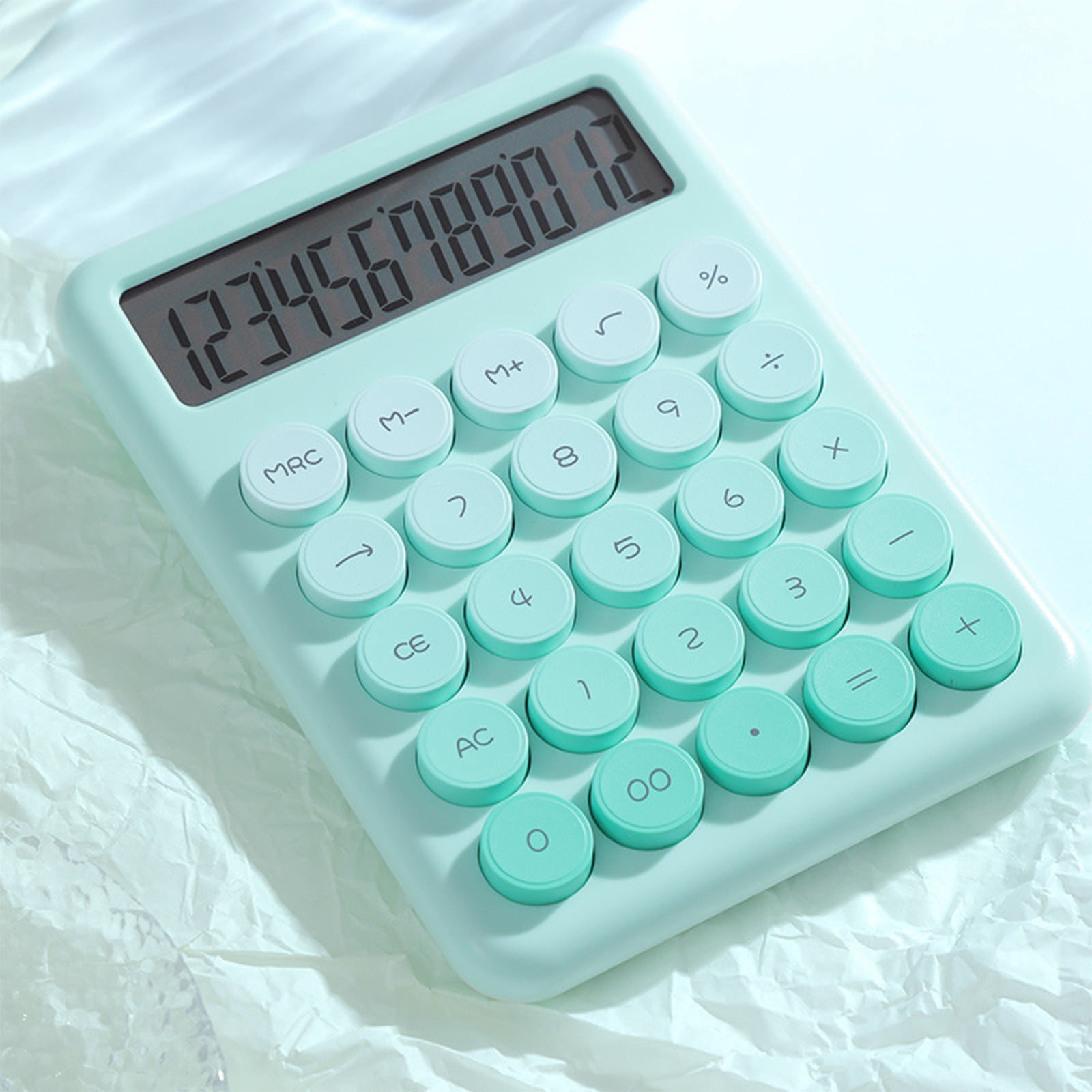 XYAIYT Student Friendly Portable Calculator for Home or School,Stylish Design,Lightweight and Easy to Carry,Suit Gift for Students,Stable Material,Practical Learning Tool(Green)