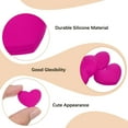 thumbnail image 3 of Uxcell Tennis Racket Vibration Dampener Soft Silicone Racket Shock Absorber for Tennis Racquet String - Heart Shaped Fuchsia, 3 of 6