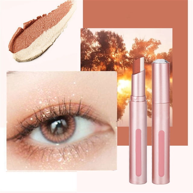 Two Tone Eyeshadow Stick Lazy Eyeshadow Hand No And Sweat Proof Eyeshadow Pen,Gold Mothers Day Makeup Eye Shadow