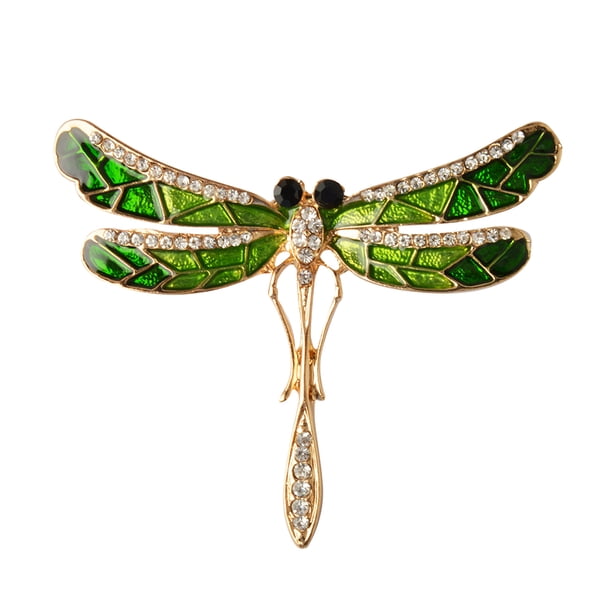 Guardurnaity Broche de esmalte, alfileres de aleación brillantes con diamantes de imitación, joyería moderna, regalos con forma de insecto, chal de lujo, Accesorios de disfraces Guardurnaity AP004632-00