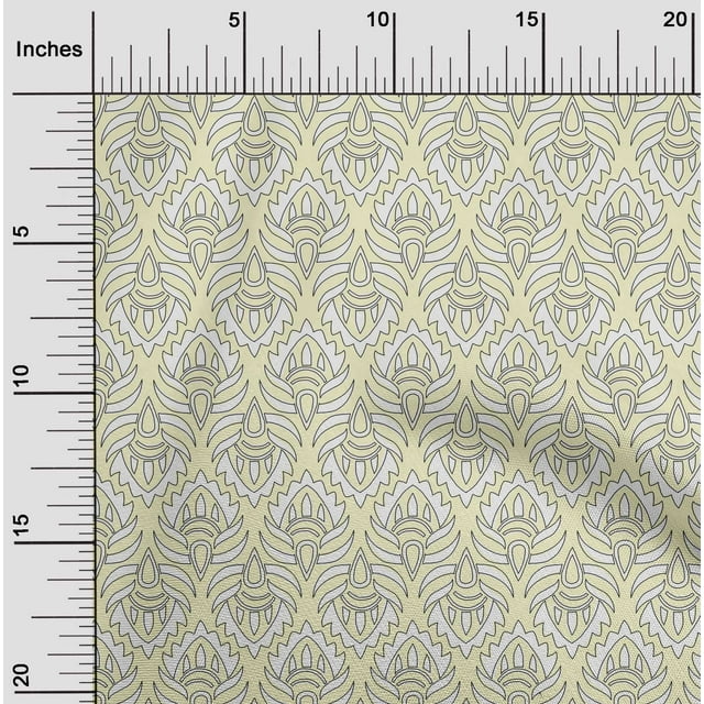 oneOone Tissu en Viscose Chiffon Imprimé Floral pour Couture Largeur 42 Pouces