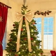 thumbnail image 6 of 24x71in Oversized Christmas Bow Decoration – Large Ribbon Bow for Tree, Wreath, Door, or Outdoor Holiday Display Props, 6 of 6