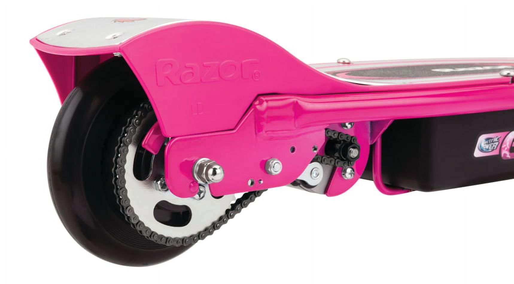 Razor E100 Electric Scooter for Kids Ages 8 and Up - 8 In. Air-filled Front Tire, Hand-Operated Front Brake, Up to 10 Mph and 40 min Continuous Ride Time - image 4 of 8