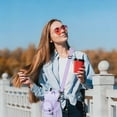 thumbnail image 5 of Water Bottle Shoulder Bag, Hands-Free Bottle Carrier Purse, Multi-Pocket Storage Holder for 40oz Bottle, Lightweight, 5 of 9