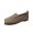 Brown, variant on Women Leopard Print Square Toe Knitted Loafers Breathable Slip On Walking Shoes Lightweight Soft Sole Casual Footwear for Daily Wear