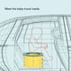 thumbnail image 4 of Asiento De Entrenamiento Para Ir Al Baño, Silla De Entrenamiento Ligera Y Plegable Multifuncional, Encantadora Para Interiores, 4 of 7