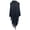 Black, variant on Shawl Wraps For Women Winter Women's Autumn/Winter Solid Knitted Tassel Warm Belt Button Half Open Collar Shawl Scarf