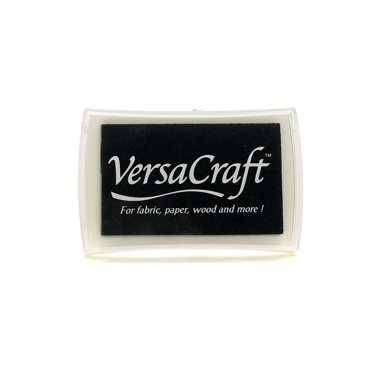 VersaCraft Ink real black, 3.75 in. x 2.5 in., pad (pack of 2)