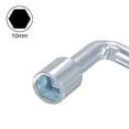 thumbnail image 4 of Uxcell 10mm Metric L Shaped Angled Open Hex 6 Point Socket Wrench, Single Ended 2 Pack, 4 of 5