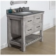 thumbnail image 3 of InFurniture WK8236-G-MG TOP 36 in. Rustic Solid Fir Single Sink Vanity in Grey Driftwood With Polished Textured Surface Granite Top-No Faucet, 3 of 5