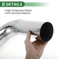 thumbnail image 5 of 90 Degree Mandrel Exhaust Pipe DIY Custom Car Modified Exhaust Pipe Tubing Piping 89mm/3.5" OD 300mm/11.81" Length 304 Stainless Steel Silver Tone, 5 of 7
