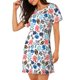 thumbnail image 2 of Balery Sport Items Camisón de manga corta con cuello redondo para mujer, cómodo y elegante., 2 of 6