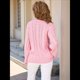 thumbnail image 5 of Suéteres de Mujer de Punto con Cuello Redondo, Informales, de Larga, Estilo Túnica de Otoño. Rosa XL, 5 of 10