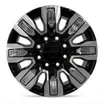 For 2024-2025 GMC Sierra 2500 20 Inch Machined Face with Painted Inlay Black Alloy - New Take-Off Rim - Road Ready Car Wheel