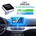 thumbnail image 3 of 2026 Upgraded 2-in-1 Wireless CarPlay Adapter for Apple iPhone & Android, Plug and Play, Realtek 8730E Chip Fast&Stable Connection & No Latency, Wired to Wireless Adapter, USB-A/Type-C Port, CT106, 3 of 9