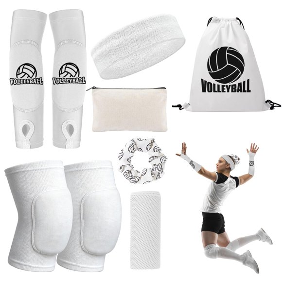 Set de accesorios de voleibol UMACWIN con rodilleras y mangas para brazos