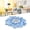 Pale blue, variant on Chinese Style Lotus Floor Mat for Bedroom, Kitchen, and Bathroom