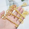 thumbnail image 3 of Aokbean, colgante vintage con forma de esqueleto, 20 unidades, 8 cm, metal dorado, 3 of 7