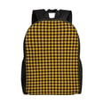 thumbnail image 1 of Easygdp Retro Yellow and Black Houndstooth Mochila Versátil y Elegante: Comodidad, Almacenaje y Durabilidad para la Universidad, Trabajo, Viajes y Uso Diario, 1 of 8