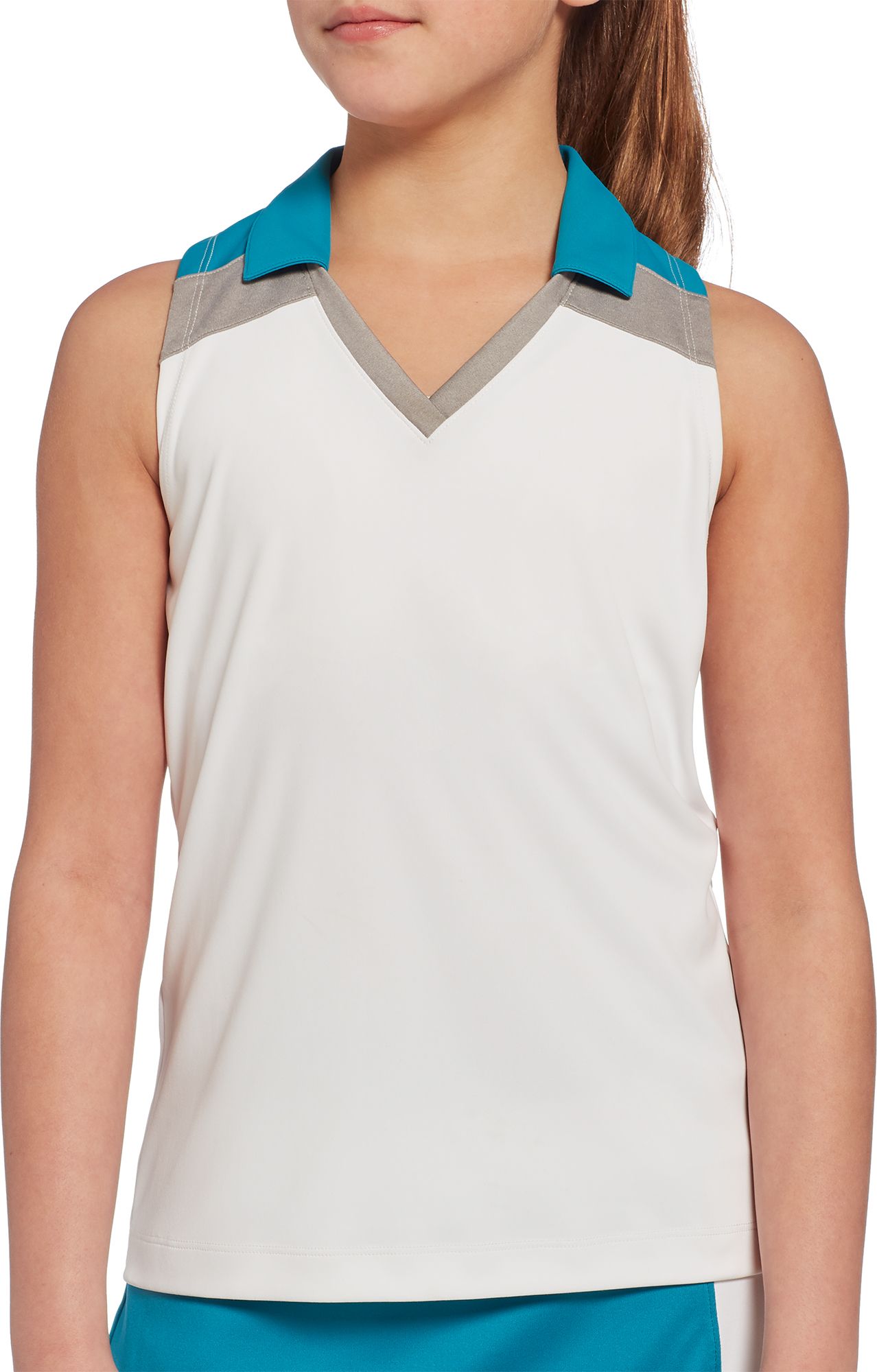 Slazenger Girls' Solid Colorblock 