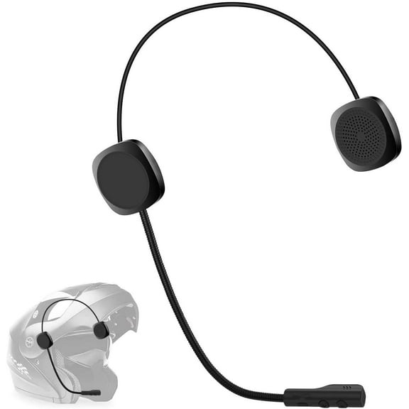 Wireless Motorcycle Helmet Headset Work with Bluetooth, Motorcycle Intercom Headset, Wireless Helmet Heaphones, Wireless Helmet Communication Systems For Motor Motorbike, Motor Helmet Headset