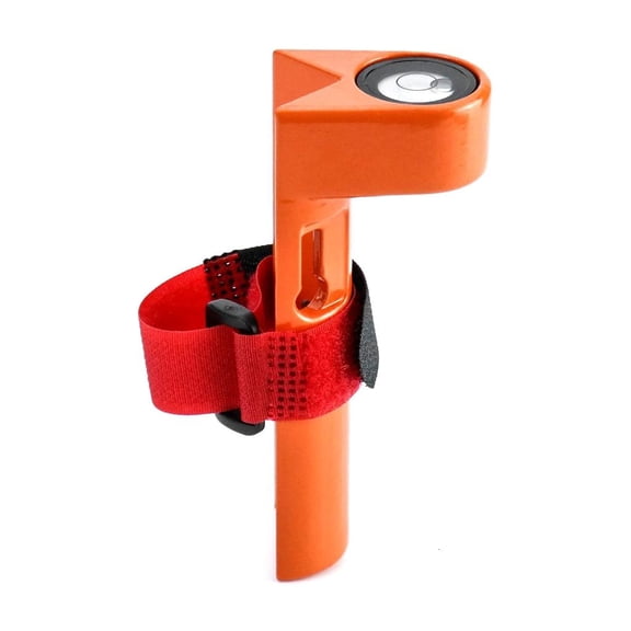MOMOJIA Aluminum Grade Rod Level Bubble Level for Round or Square Rods Tower Measuring Ruler Right Angle 90 Degree Level