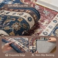 thumbnail image 6 of SIXHOME 9'x12' Vintage Distressed Eastern Classic Area Rug Washable Retro Medallion Carpet Neutral Oriental Traditional Rugs for Living Room Bedroom Kitchen Dining Room Home Decor Red, 6 of 7