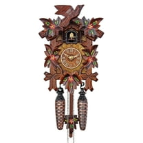 HerrZeit by Adolf Herr Quartz Cuckoo Clock - Spring Flowers  AH 40/6 QM