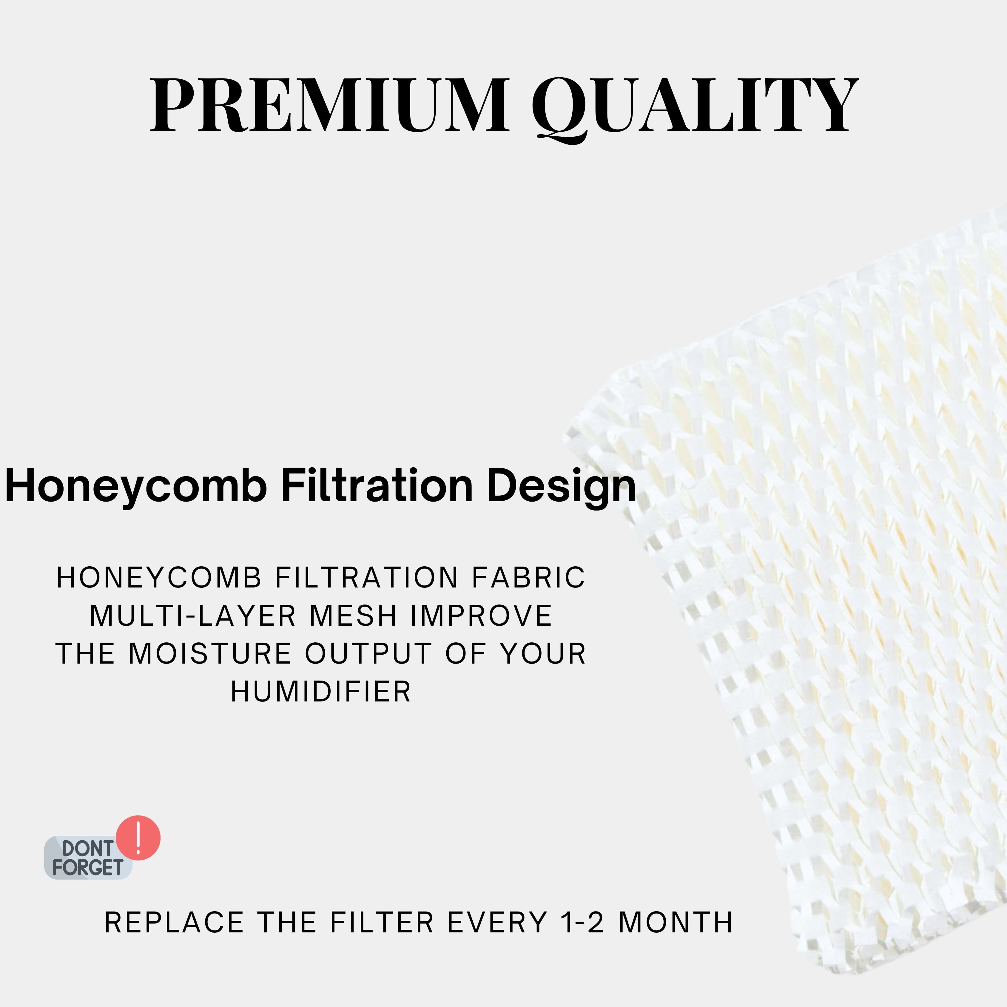 Nispira PLUS Wick Humidifier Filter Replacement for Canopy Plus Humidifier Only, Long-Last Wood Pulp, 5 Packs