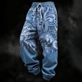 thumbnail image 2 of Mens Sweatpants with Pockets Cool Western Cowboy Style Print Relaxed Fit Elastic Waist Joggers Jogging Pants, 2 of 4