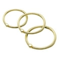 thumbnail image 2 of Live Life Set of 12 Heavy Steel "O" Design Shower Curtain Hooks - Brass, 2 of 2